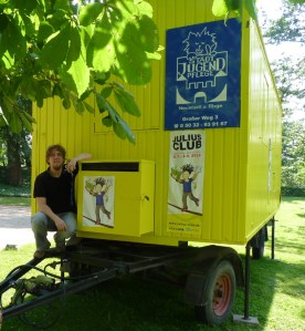 Der JULIUS-CLUB Bauwagen am Schloss Landestrost 2012