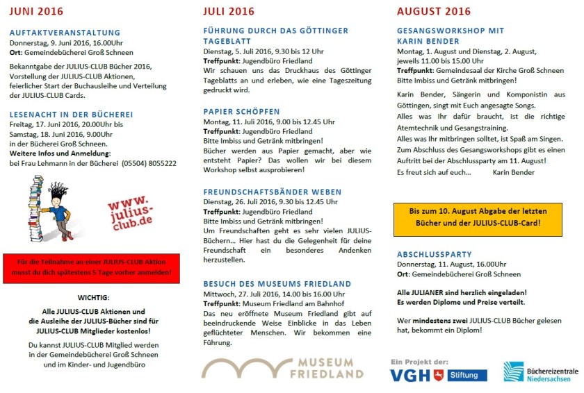 JULIUS-CLUB Flyer Seite 2